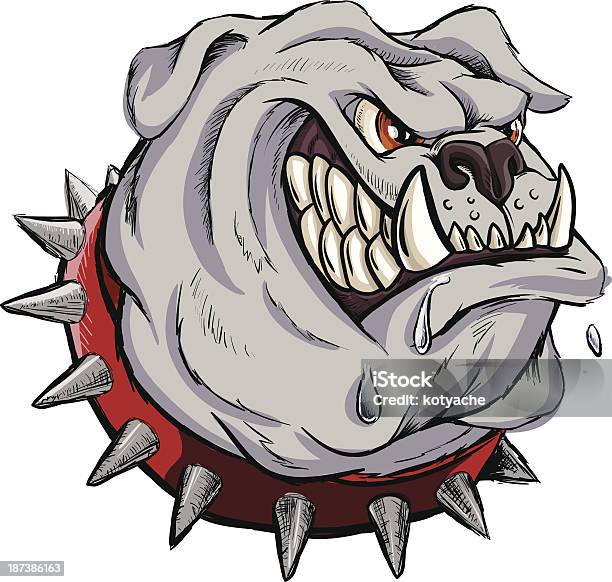 Furious Bulldog Stock Illustration - Download Image Now - Cruel, Dog, Vector