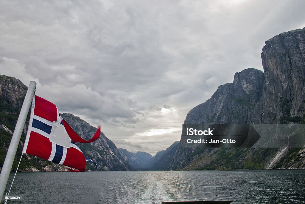 Lysefjord in Norwegen - Lizenzfrei Anhöhe Stock-Foto