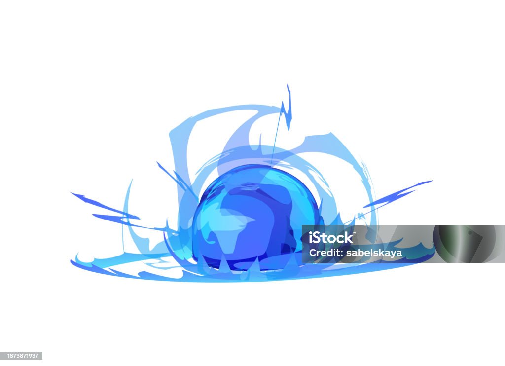 Explosion Ball Vector Magic Explosion Bomb Boom Game Effect Vector Blue Fire Ball Blast With ...