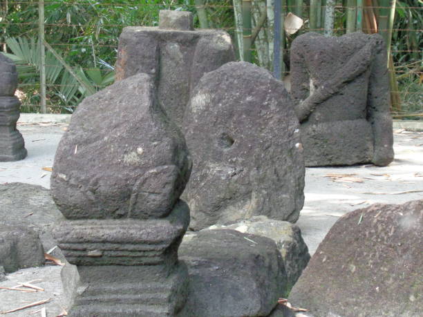 istock Arca Warak statue site in Blitar. This historical relic is still being debated by historians. In this place there are statues of elephants and others 1873874582
