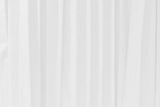 istock surface of the white curtain has a stylish straight line pattern 1873875443