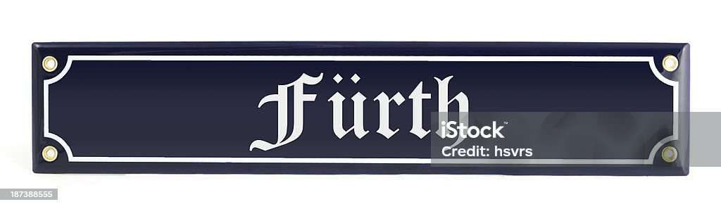 street sign Fürth (Bavaria - Germany) street sign Furth (Bavaria - Germany) Bavaria Stock Photo