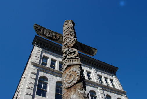 Totem-pole in the streets of Ottawa