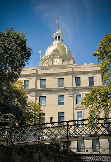istock City Hall, Savannah, Georgia 187390104