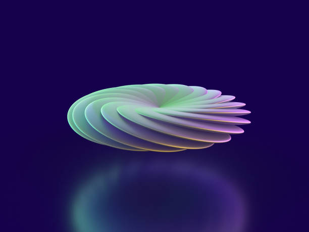 istock 3D illustration of iridescent crystal glass geometric pattern 1873914427