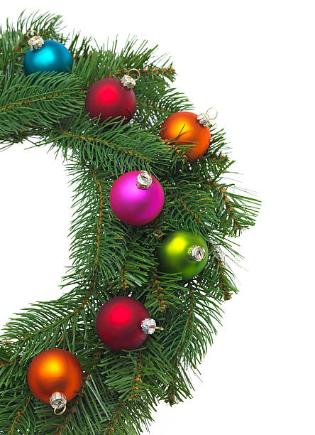 istock Christmas wreath with Baubles 187391692