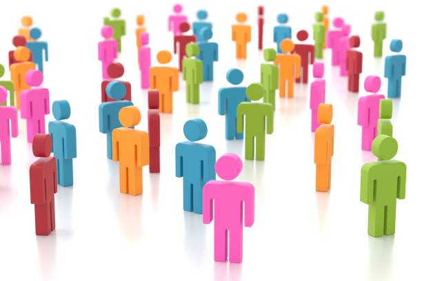 istock Group of people. Company congregation or population 1873930985
