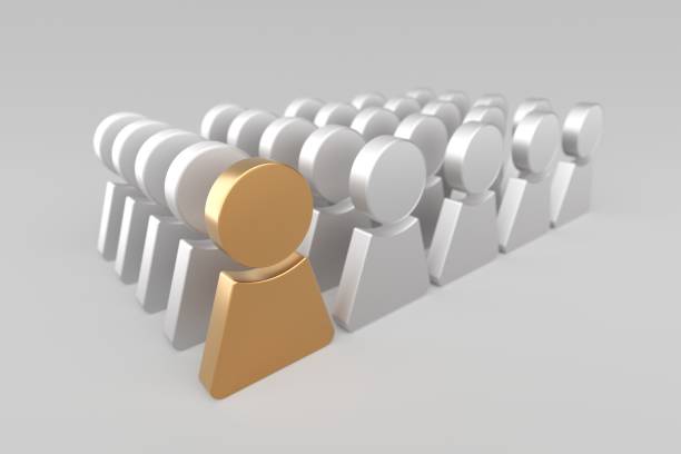 istock Leader of group. Leadership and teamwork concept 1873932018