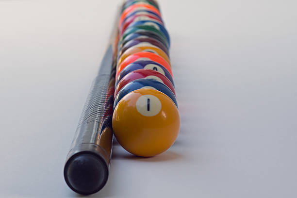 istock Focus on a 1-ball billiards at 187394428