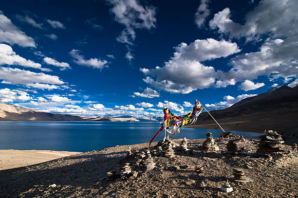 istock Buddhist praying flags at Tso Moriri Lake. India 187394515