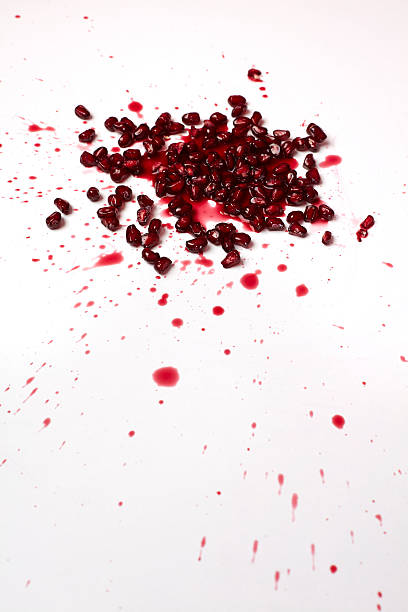 istock Red pomegranate fruit seeds and juice 187394666