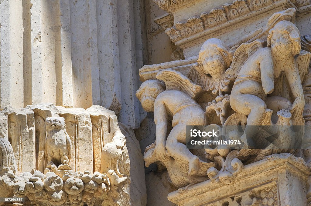 Igreja de Santo Angelo.  Lecce.  Região de Puglia.  Itália. - Royalty-free Aldeia Foto de stock