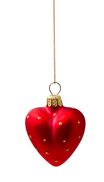 istock Perfect red christmas ball isolated on white 187395521