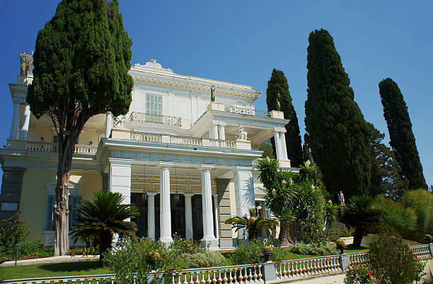 istock Front of the palace Achilleon 187395544