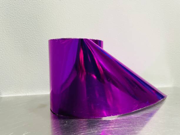 istock Purple foil for hot stamping printing process 1874065318