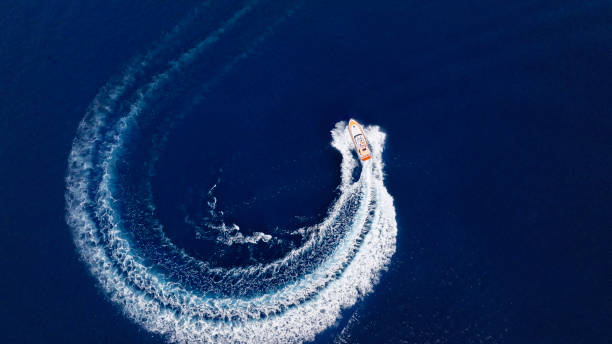 istock Yacht cruising fast in sea 1874145832