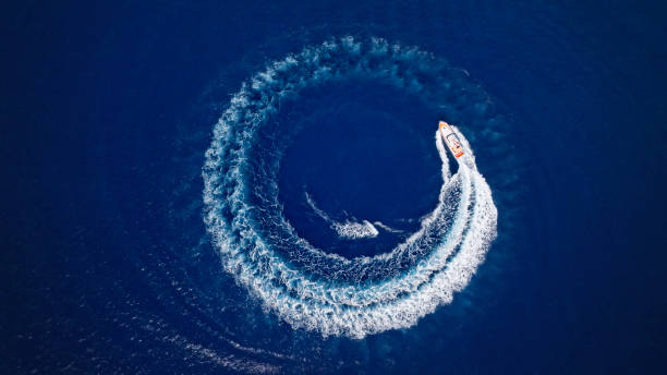 istock Yacht cruising fast in sea 1874145843
