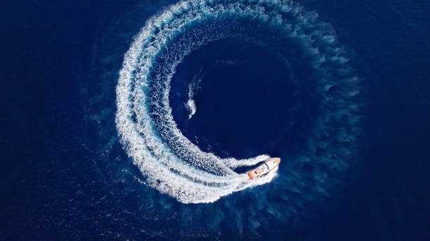 istock Yacht cruising fast in sea 1874145855