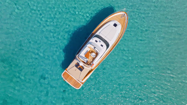 istock Yacht anchored in calm sea 1874145868