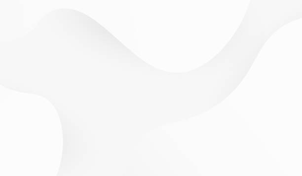 przezroczysta biała, pusta wklęsła powierzchnia. minimalistyczna tapeta. futurystyczne ilustracje 3d. - abstrakcja stock illustrations