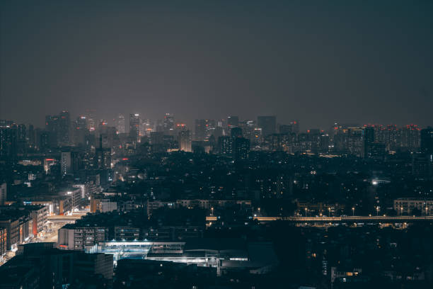 istock chengdu skyline in winter, at night 1874159550