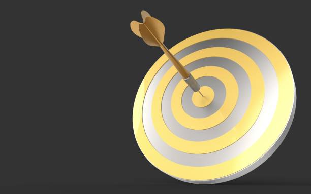 istock Successful go on-target, Winning over the competitors, Follow the dream, Conquer the goal, Overcome the obstacle, Creative concept on Black background 1874168596