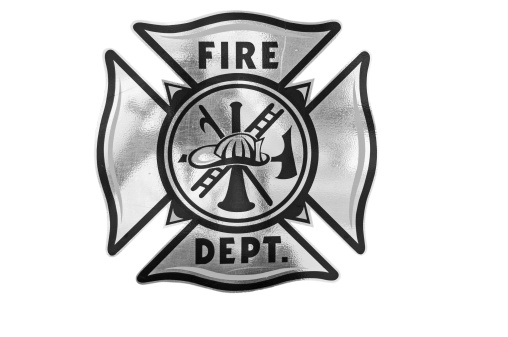 The well known fire department symbol with a clipping path.