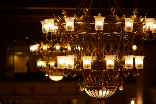 Elegant Art Deco chandelier.