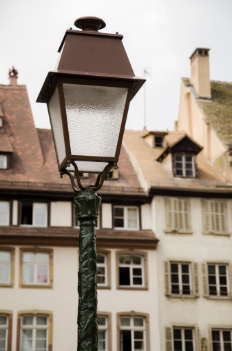 A lamp in Strasbourg, France.