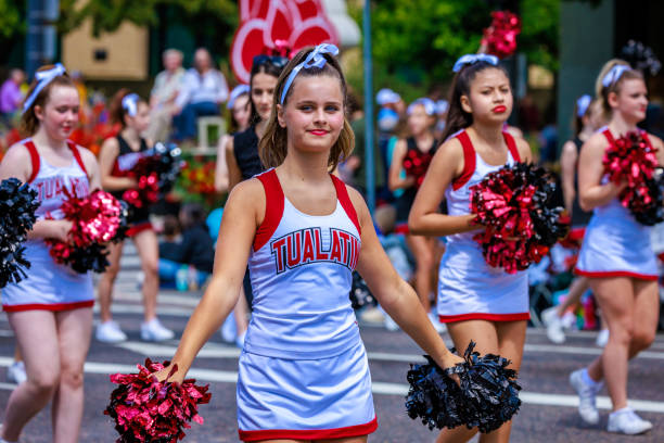 Cheerleaders Yelling