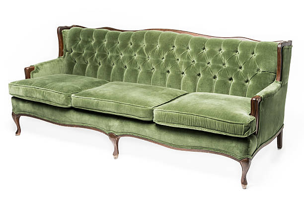 istock Vintage luxury Green sofa 187424803