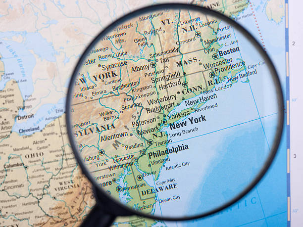 East Coast under loupe