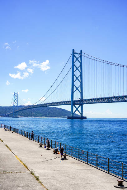 istock Akashi Kaikyo Bridge seen from Azur Maiko (Maiko East Seaside Green Space) 1874337427