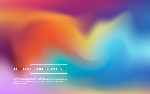 Abstract blurred multicolored gradient background colours with dynamic effect