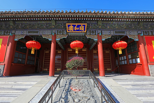 The famous Taoist ancient buildings in Jiangxi, China,The dragon tianshi mansion