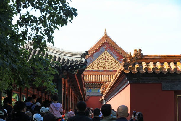 여름 궁전의 중국 고전 건축 풍경, 베이징 - awe summer palace china beijing 뉴스 사진 이미지