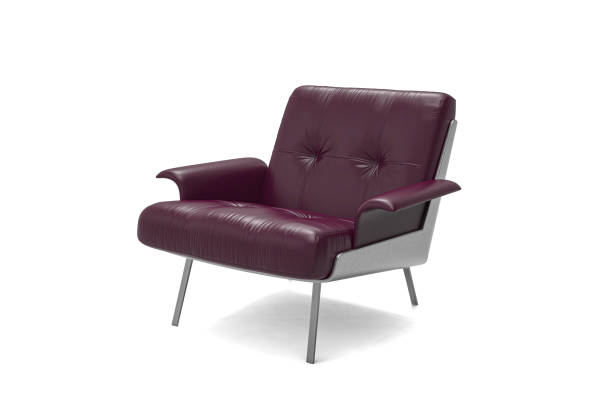 istock pink Modern leather armchair isolated on white background 1874368573