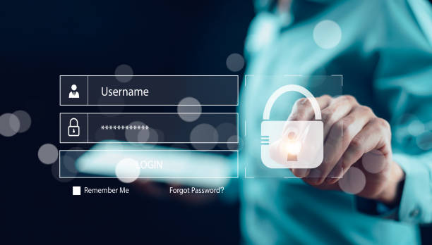 istock Security password login online concept Hands typing and entering username and password of social media, log in with smartphone to an online bank account, data protection from hacker 1874373902