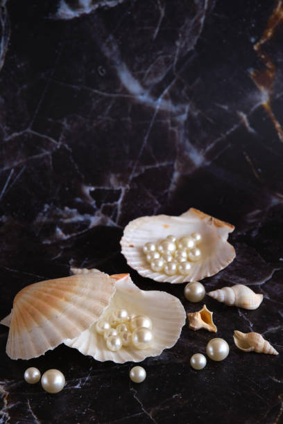 istock a few pearls in a sea shell 1874405930