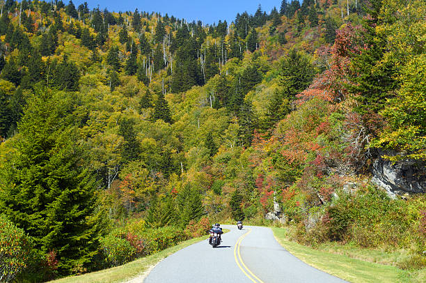 istock Motorcyclists on Blue Ridge Parkway in Autumn 187440789