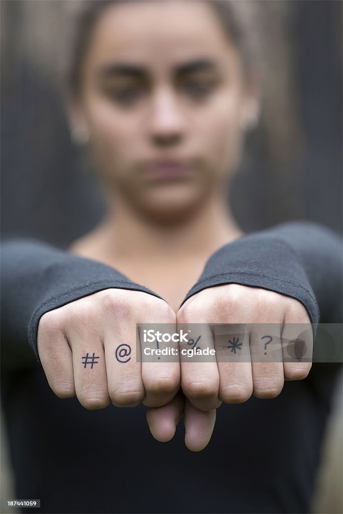 Infeliz adolescente - Foto de stock de Nudillo libre de derechos