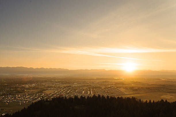 istock Sunrise over Kalispell Montana 187443403