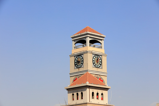Bell Tower Architectural Landscape Under Blue Sky