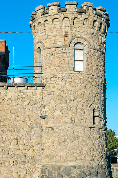 istock Guard tower of old prison in Montana 187448298
