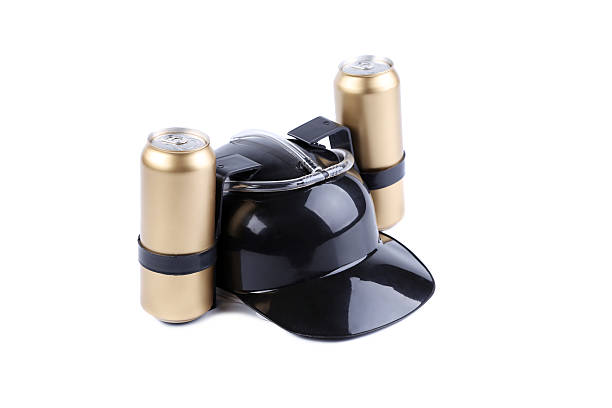 istock Hand free helmet for drink black color 187451495