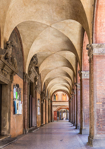 istock san luca arcade in Bologna, Italy 187452435