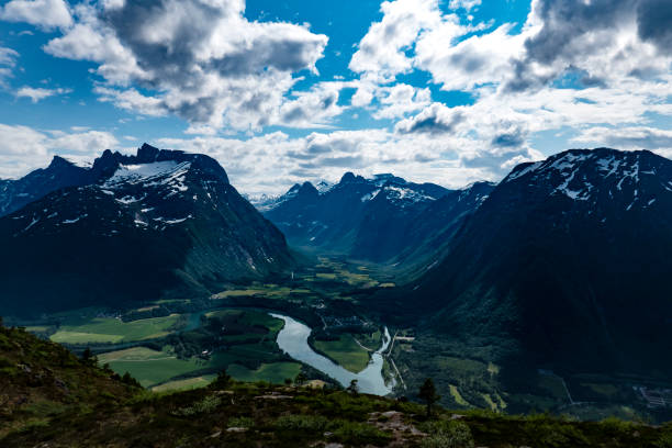 Romsdalen Norway view of the romsdalen more og romsdal county stock pictures, royalty-free photos & images