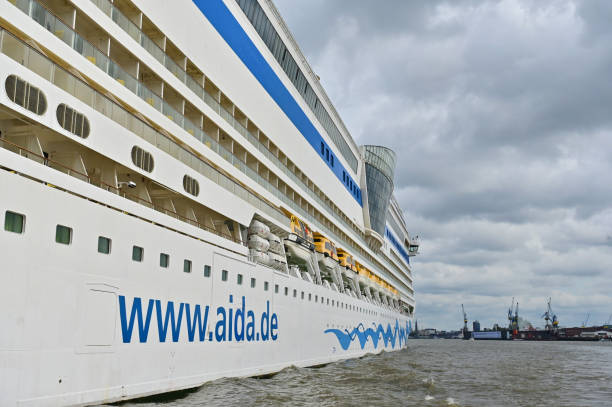 The cruise ship AIDAsol at the Hamburg cruise terminal Hamburg Cruise Center Altona , Germany