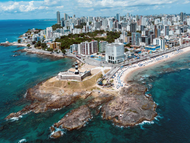 istock panoramic view on coastline of Salvador da Bahia 1874554978