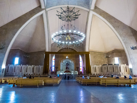 View of the interior of the Saint Gregory The Illuminator Cathedral in Yerevan, Armenia